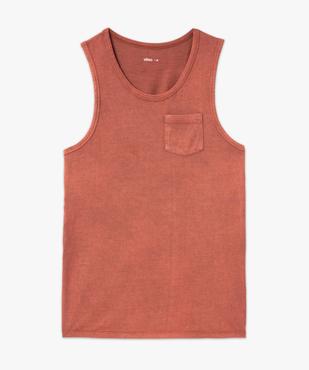 Débardeur aspect délavé avec poche poitrine homme vue4 - GEMO (HOMME) - GEMO