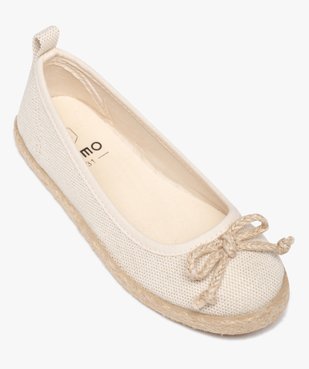 Ballerines fille dessus toile et semelle corde vue5 - GEMO (ENFANT) - GEMO