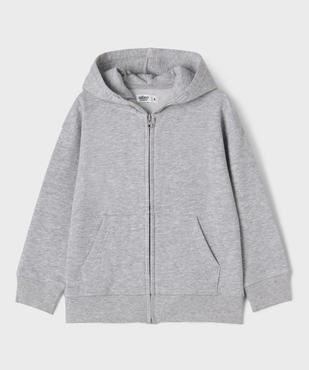 Sweat zippé à capuche garçon vue1 - GEMO (ENFANT) - GEMO