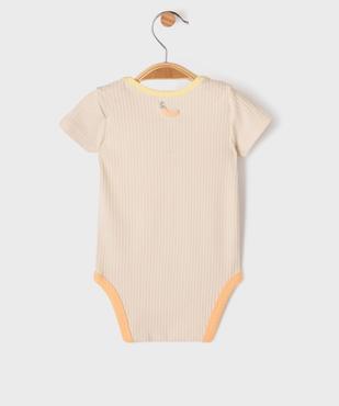Body manches courtes en maille côtelée bébé - Gémo X Maëva vue5 - GEMO(BB COUCHE) - GEMO