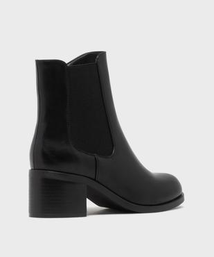 Boots Chelsea zippées à talon haut femme - Valentina Baldano vue4 - VALENTINA BALDA - GEMO