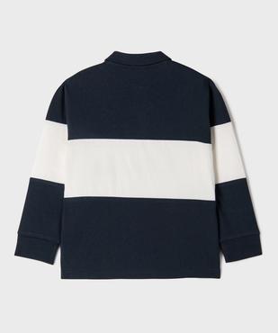 Polo rayé en coton garçon - LuluCastagnette vue4 - LULU CASTAGNETTE G4G D - GEMO
