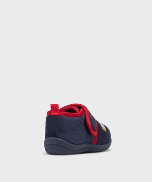 Chaussons montants en velours avec motif fusée bébé garçon vue4 - GEMO 4G BEBE - GEMO