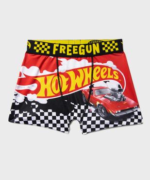 Boxer en microfibre ultra stretch imprimée garçon - Freegun x HotWheels vue1 - FREEGUN - GEMO