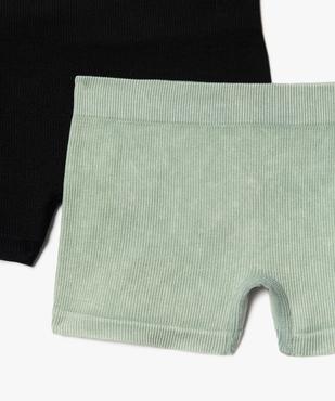 Boxer en maille côtelée fille (lot de 2) vue2 - GEMO (JUNIOR) - GEMO