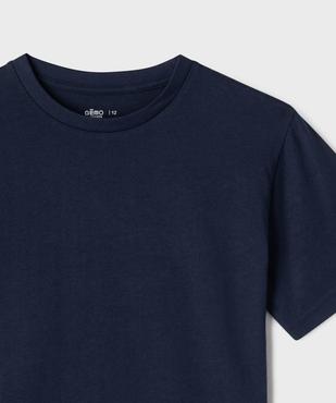 Tee-shirt manches courtes en jersey de coton garçon vue2 - GEMO 4G GARCON - GEMO