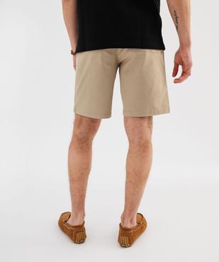 Bermuda en coton extensible à taille élastiquée homme vue3 - GEMO (HOMME) - GEMO