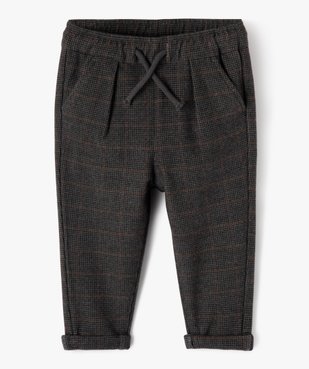 Pantalon carotte à motif pied-de-poule bébé garçon vue1 - GEMO(BEBE DEBT) - GEMO