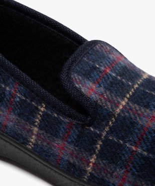 Pantoufles homme dessus en coton à carreaux doublées sherpa vue6 - G'FLEX GEMO FOR GOOD - GEMO