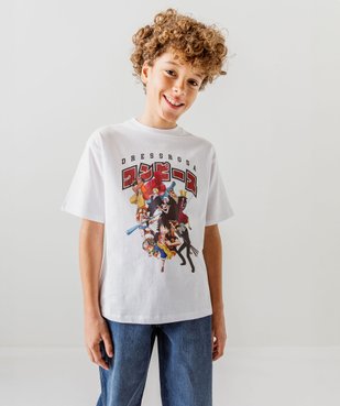 Tee-shirt à manches courtes avec motif XXL garçon - One Piece vue5 - ONE PIECE - GEMO