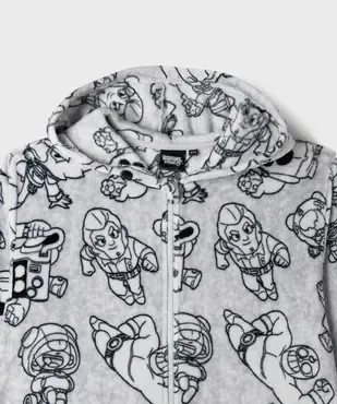 Combinaison pyjama polaire garçon - Brawl Stars vue2 - BRAWL STARS - GEMO
