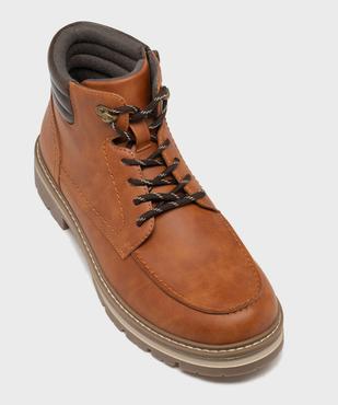 Chaussures montantes avec semelle crantée homme - Urban Steps vue5 - URBAN STEPS - GEMO