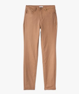 Pantalon skinny enduit push-up taille haute vue4 - GEMO 4G FEMME - GEMO