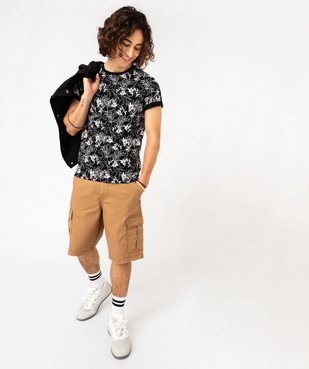 Tee-shirt à manches courtes imprimé homme vue5 - GEMO (HOMME) - GEMO