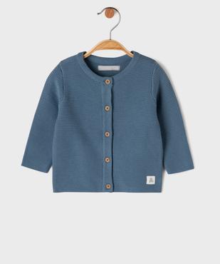 Gilet brassière en coton bébé garçon LuluCastagnette vue1 - LULUCASTAGNETTE - GEMO