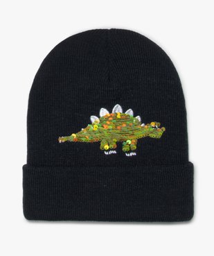 Bonnet garçon avec motif dinosaure en sequins réversibles vue2 - GEMO (ENFANT) - GEMO