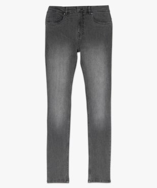 Jean homme skinny délavé avec plis sur les hanches vue4 - GEMO (HOMME) - GEMO