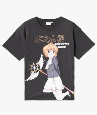 Tee-shirt à manches courtes avec motif XXL femme - Sakura vue4 - SAKURA CARD CAP - GEMO