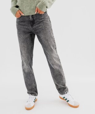 Jean boyfriend taille normale avec ceinture fine femme vue1 - GEMO(FEMME PAP) - GEMO