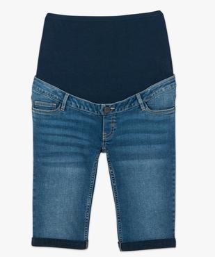 Bermuda de grossesse denim avec bandeau haut et taille réglable vue4 - GEMO (MATER) - GEMO