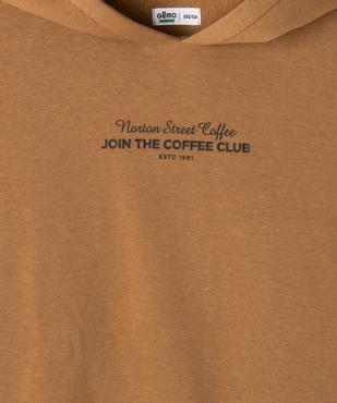 Sweat à capuche avec motif dos garçon vue4 - GEMO 4G GARCON - GEMO