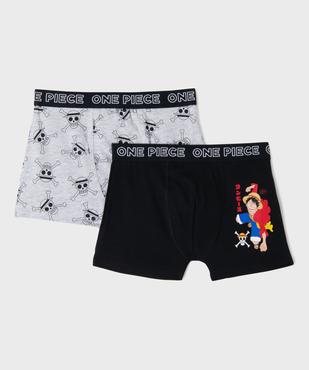 Boxers en coton stretch motif manga garçon (lot de 2) - One Piece vue1 - ONE PIECE - GEMO