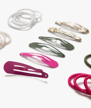 Accessoires cheveux pailletés fille (26 pièces) vue2 - GEMO (ENFANT) - GEMO