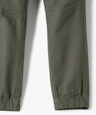 Pantalon garçon avec taille et chevilles élastiquées vue3 - GEMO (ENFANT) - GEMO
