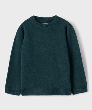 Pull à col rond en maille moelleuse et extensible garçon vue1 - GEMO (ENFANT) - GEMO