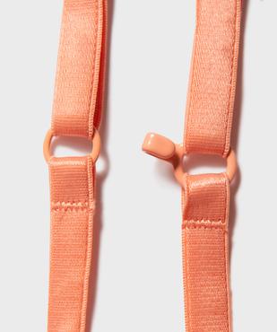 Soutien-gorge à bonnets moulés en maille côtelée fille vue5 - GEMO 4G FILLE - GEMO
