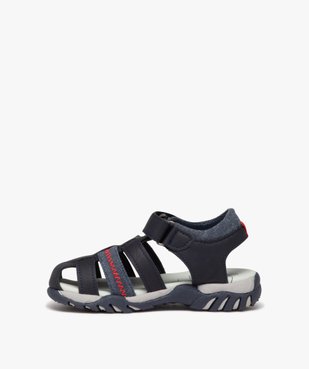 Sandales garçon à brides style denim et à scratch vue4 - BUGGY - GEMO