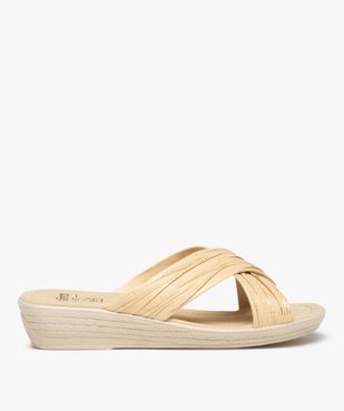 Mules femme confort à brides croisées vue1 - GEMO (CONFORT) - GEMO