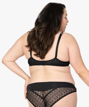 Soutien-gorge avec armatures et bonnets moulés surmontés de dentelle vue2 - GEMO(HOMWR FEM) - GEMO