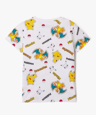 Tee-shirt manches courtes à motifs multicolores garçon - Pokemon vue4 - POKEMON - GEMO