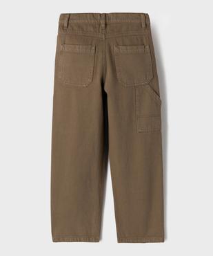 Pantalon wide leg en coton garçon vue3 - GEMO (ENFANT) - GEMO
