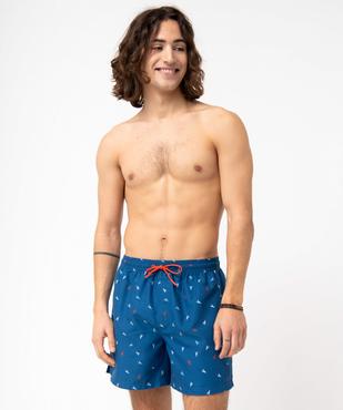 Short de bain homme imprimé homards vue1 - GEMO (PLAGE) - GEMO