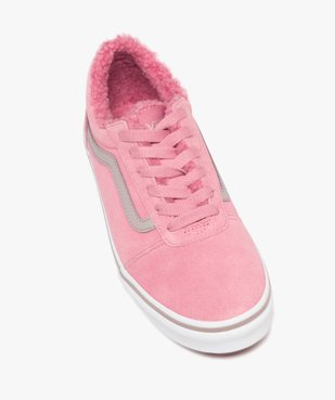 Baskets femme en suédine - Vans rose vue5 - VANS - GEMO