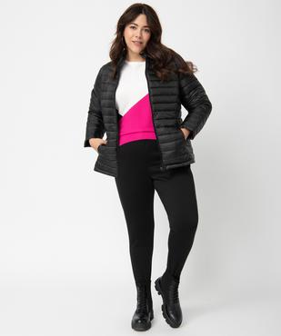 Doudoune femme grande taille matelassage fin avec col montant vue5 - GEMO 4G GT - GEMO