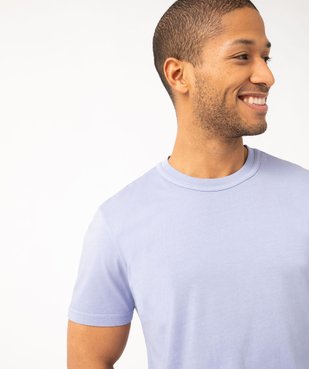 Tee-shirt à manches courtes uni homme vue2 - GEMO (HOMME) - GEMO