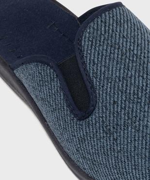 Chaussons mules en velours texturé homme vue6 - G'FLEX GEMO FOR GOOD - GEMO