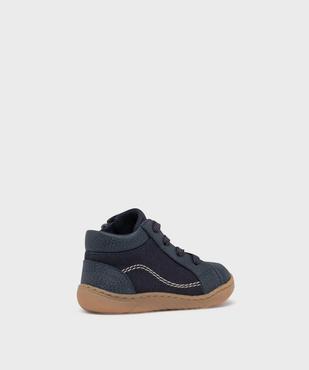 Chaussures de marche fermeture lacets et zip bébé garçon - Buggy vue4 - BUGGY - GEMO