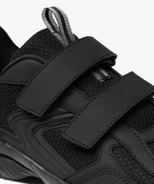 Baskets homme unies en mesh et à scratch style jogger vue12 - 5 MILES - GEMO