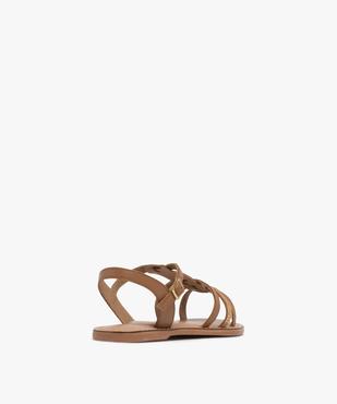 Sandales en cuir multibrides fille vue4 - TANEO - GEMO