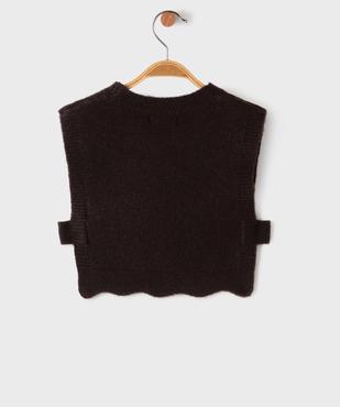 Pull sans manches brodé bébé fille vue3 - GEMO 4G BEBE - GEMO