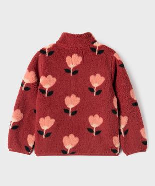 Sweat zippé à col montant en sherpa fille vue4 - GEMO (ENFANT) - GEMO