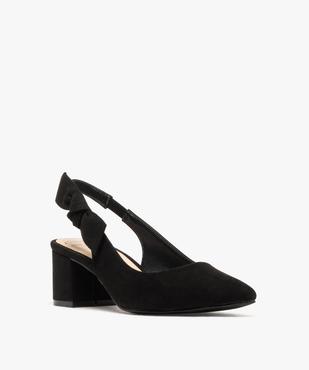 Escarpins sling-back avec noeud sur le côté femme - Valentina Baldano vue2 - VALENTINA BALDANO GEMO FORGOOD - GEMO
