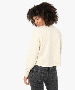 Tee-shirt femme court à manches longues – Camps United vue3 - CAMPS UNITED - GEMO