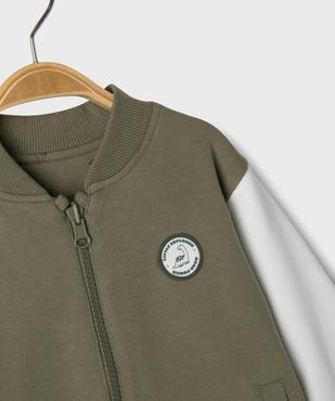 Sweat réversible imprimé dinosaures  bébé garçon vue2 - GEMO 4G BEBE - GEMO