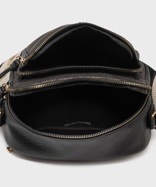 Sac rectangle à bandoulière avec détails métallisés femme vue3 - GEMO (ACCESS) - GEMO