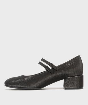Escarpins pailletés à double bride et bout carré femme vue4 - FOLLOW ME - GEMO